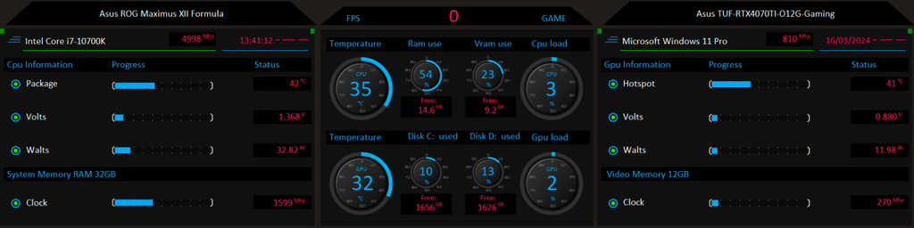 AIDA64 Skin Data Base HUD 1920x480 - AIDA Skins