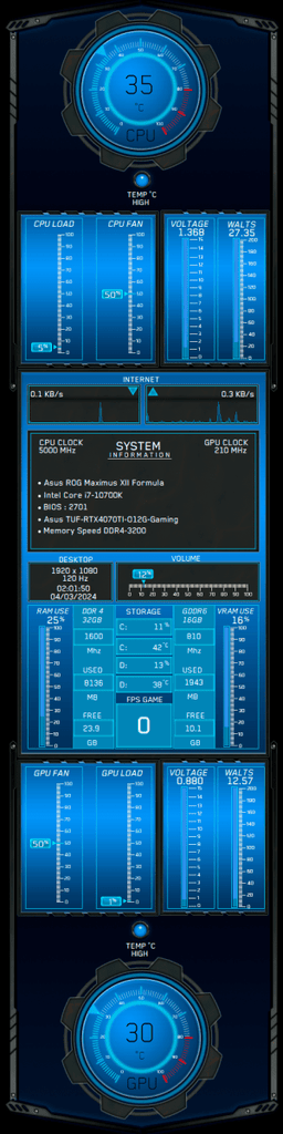 AIDA64 Skin Energy Eclipse HUD 480x1920 - AIDA Skins