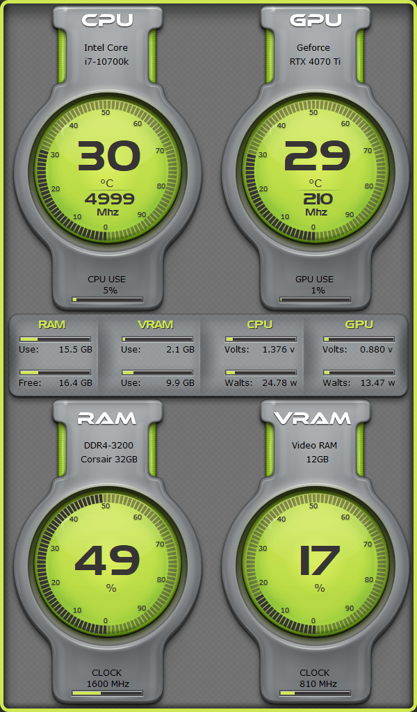 AIDA64 Skin Orb HUD 600x1024 - AIDA Skins