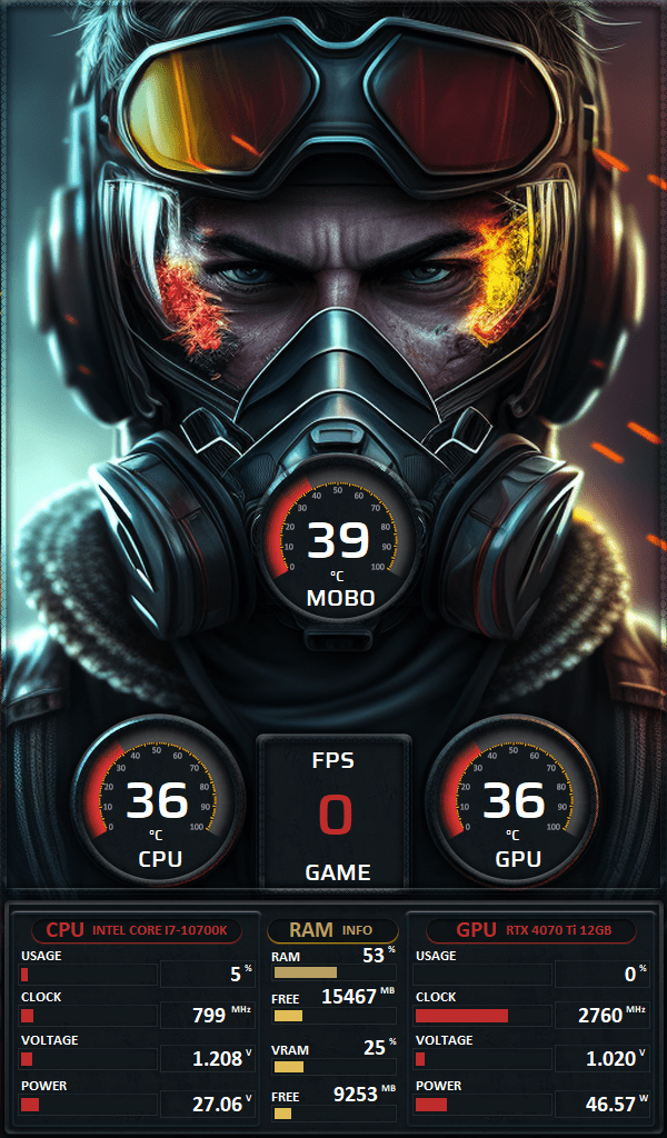 AIDA64 Skin Battlefield Pilot HUD 600x1024 - AIDA Skins
