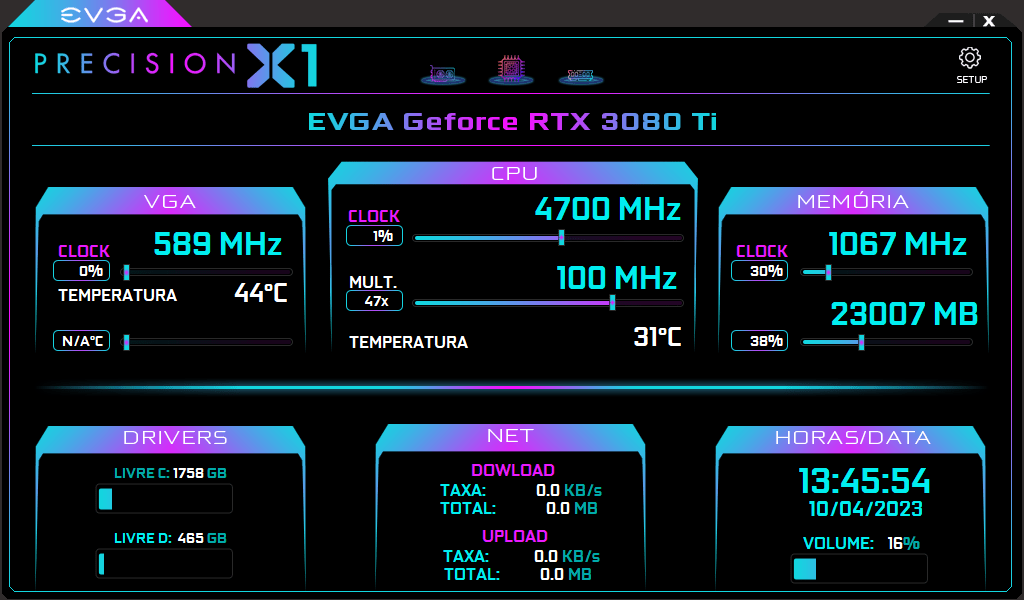AIDA64 Skin Evga HUD 1024x600 - AIDA Skins
