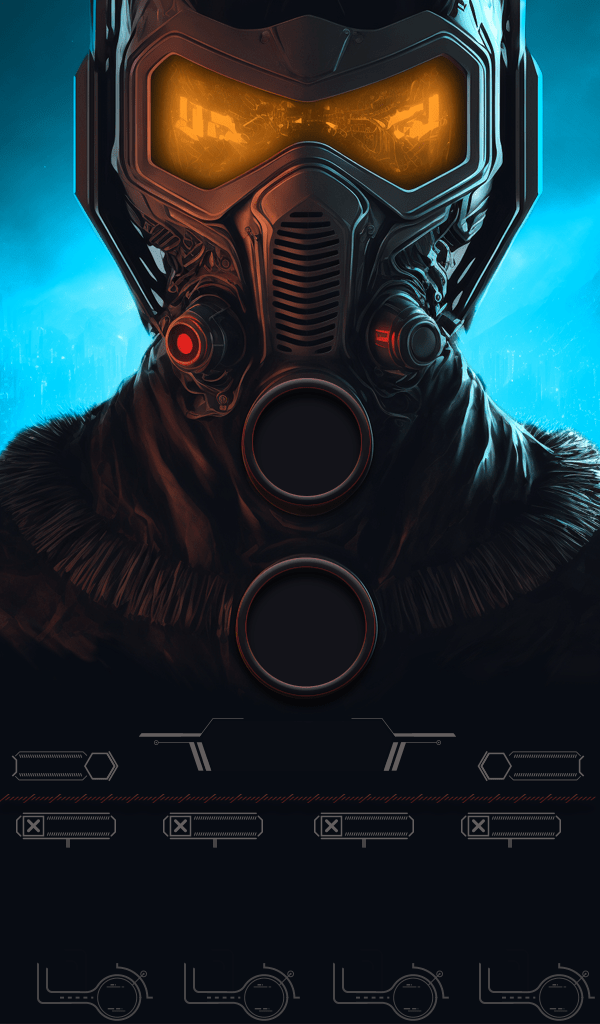 AIDA64 Skin Guardian Mask Multicolor HUD 600x1024 - AIDA Skins