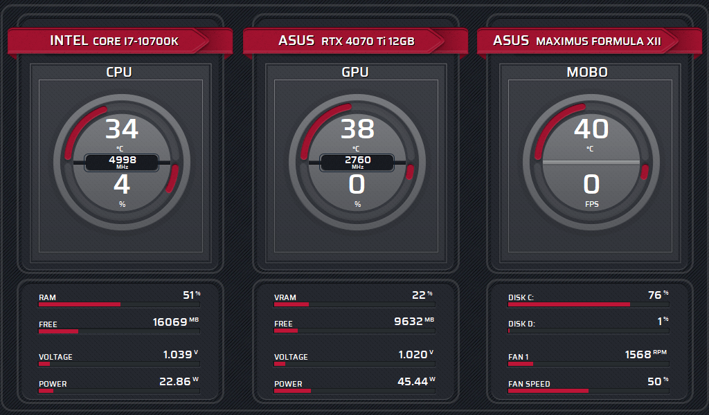 AIDA64 Skin Learn HUD 1024x600 - AIDA Skins