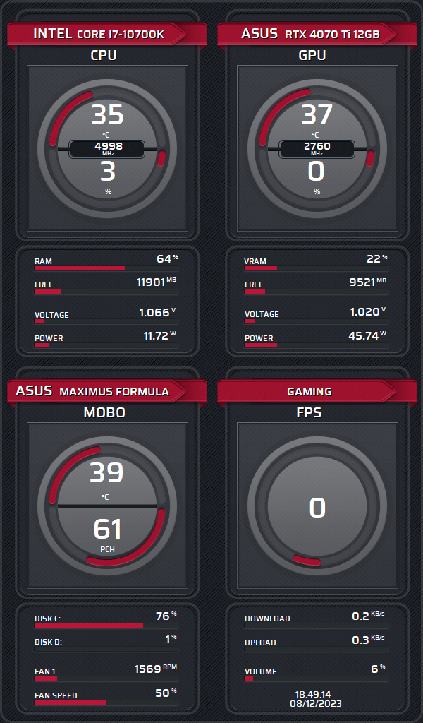 AIDA64 Skin Learn HUD 600x1024 - AIDA Skins