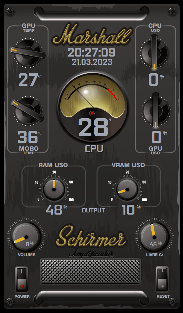 AIDA64 Skin Marshall HUD 600x1024 - AIDA Skins