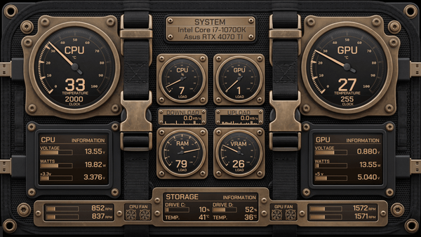 AIDA64 Skin Deployment Case HUD 1920x1080 - AIDA Skins