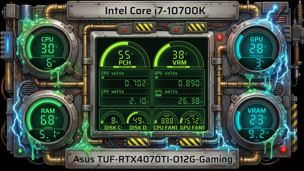 AIDA64 Skin Ghostbusters HUD 1920x1080 - AIDA Skins