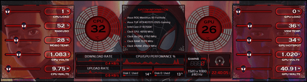 AIDA64 Skin Miles Morales HUD 1920x515 - AIDA Skins