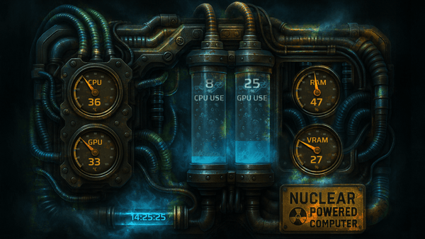 AIDA64 Skin Nuclear Computer HUD 1920x1080 - AIDA Skins