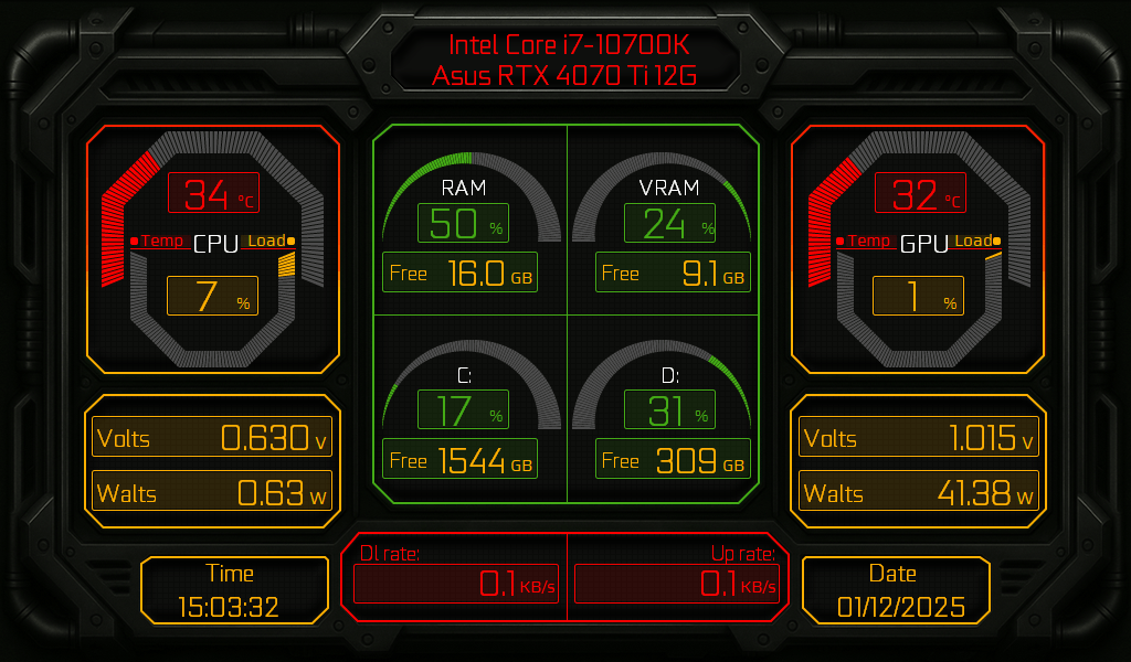 AIDA64 Skin Overclock Ops HUD 1024x600 - AIDA Skins