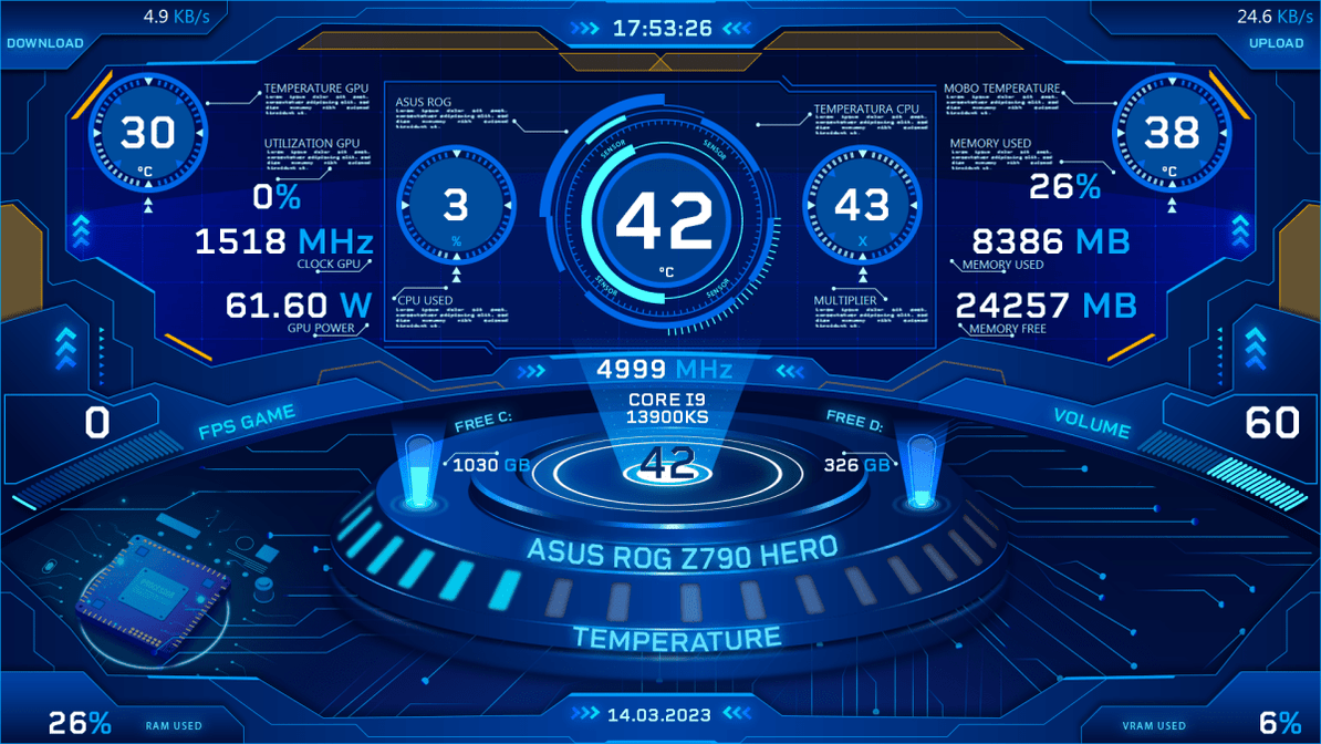 AIDA Skins | Custom AIDA64 Skins and SensorPanels plus HYTE Touch ...